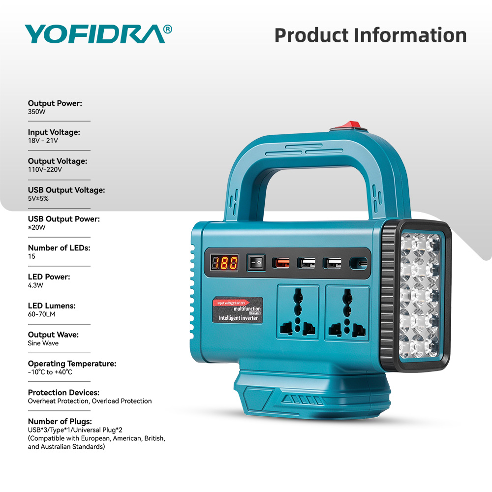 YOFIDRA 220V Portable Power In - đánh giá và giá Ac Outdoor Power